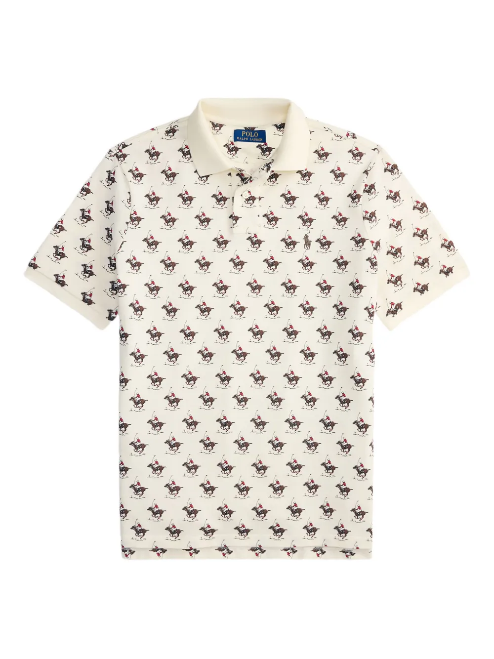Polo Ralph Lauren polo player-print polo shirt | Neutrals | Image 1