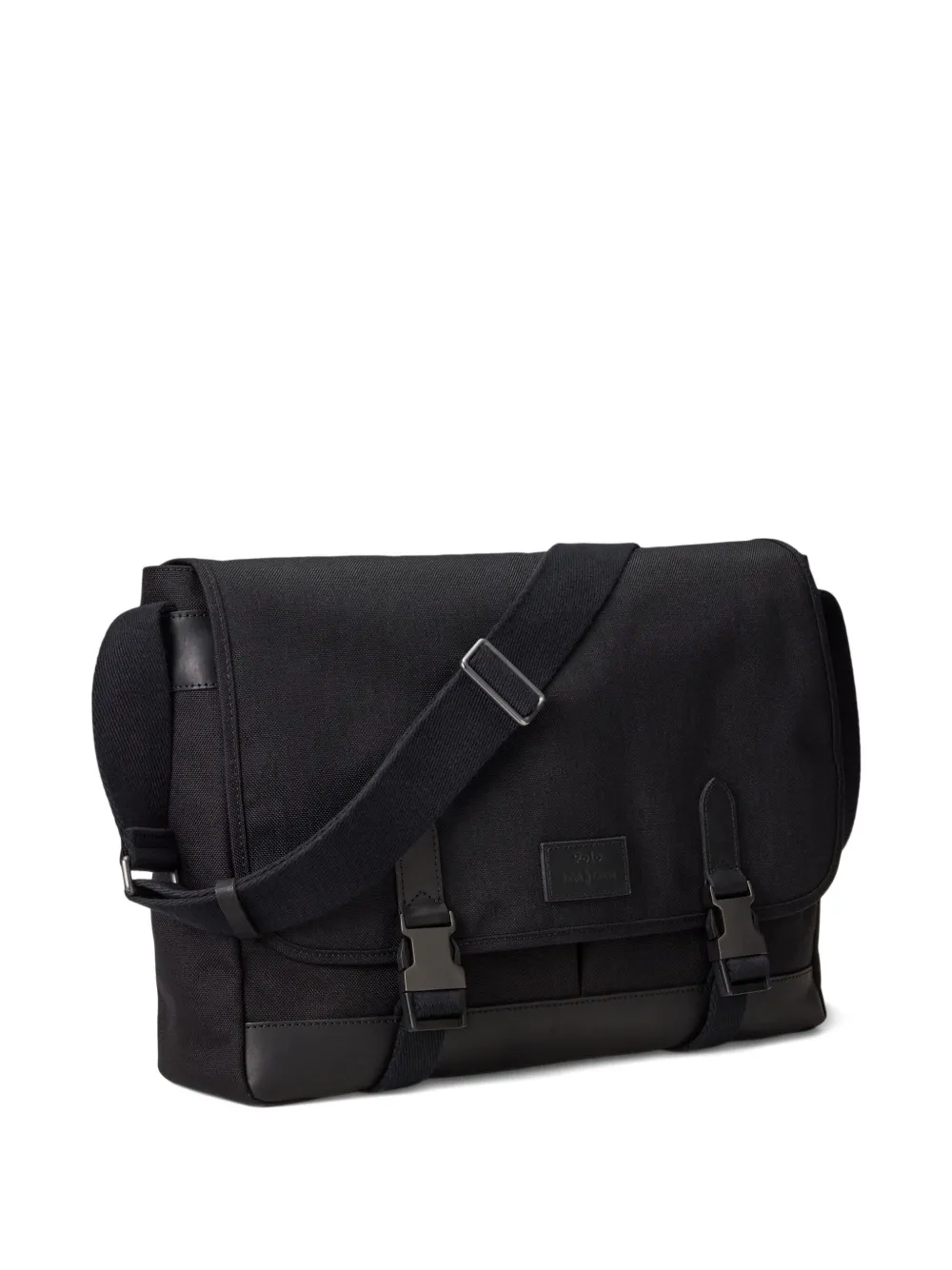 Polo Ralph Lauren Messengertas met leren afwerking Zwart