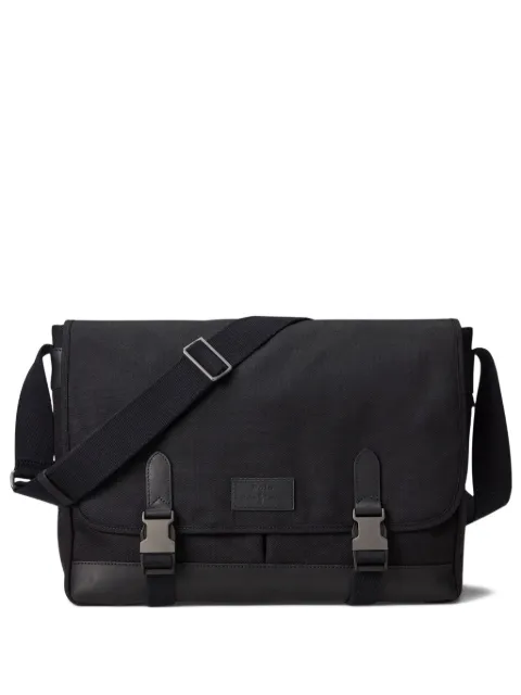 Polo Ralph Lauren leather-trimmed messenger bag