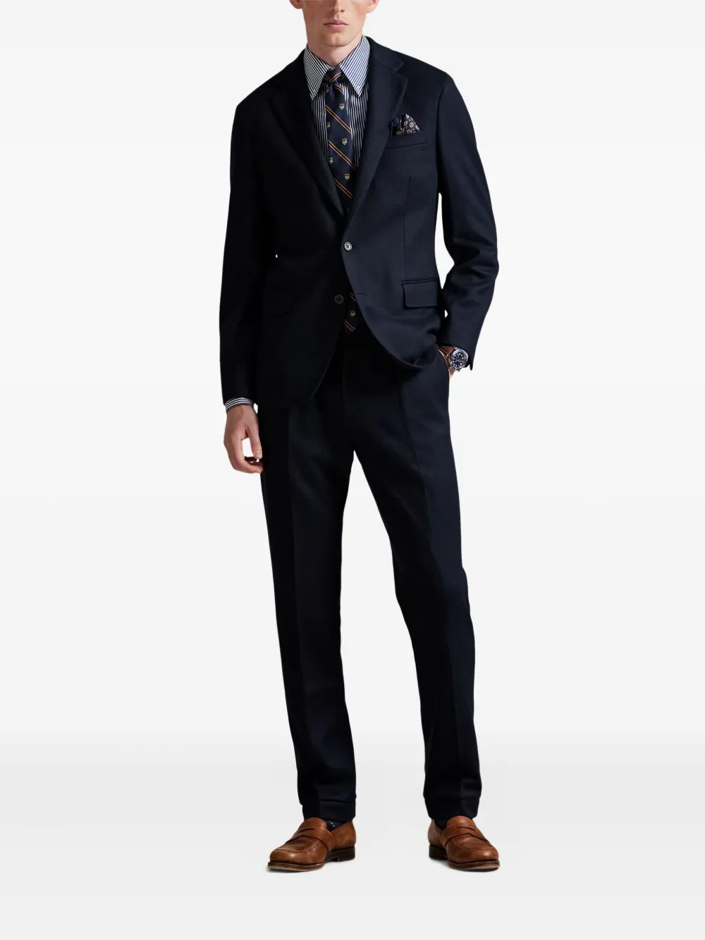 Polo Ralph Lauren Single-breasted Blazer In Blue