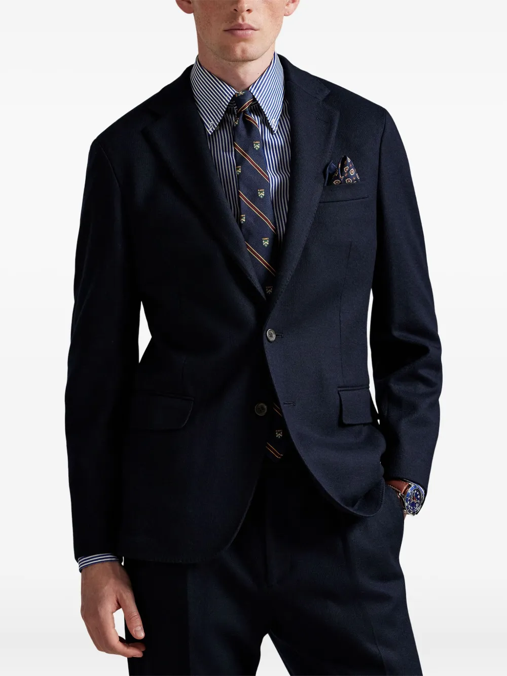Polo Ralph Lauren Single-breasted Blazer In Blue