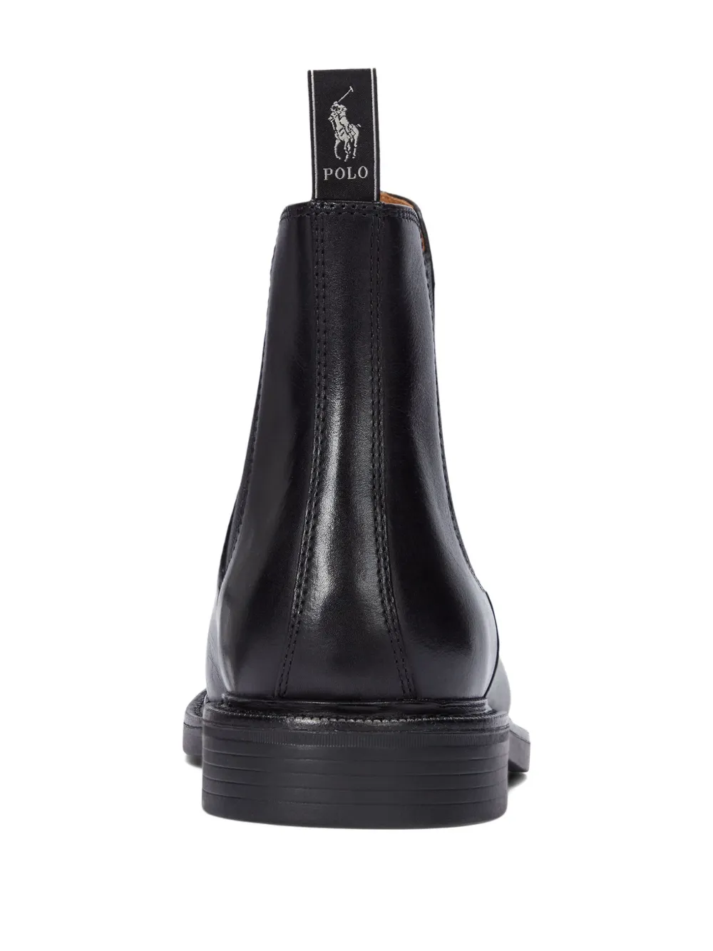 Polo Ralph Lauren leather chelsea boots Black