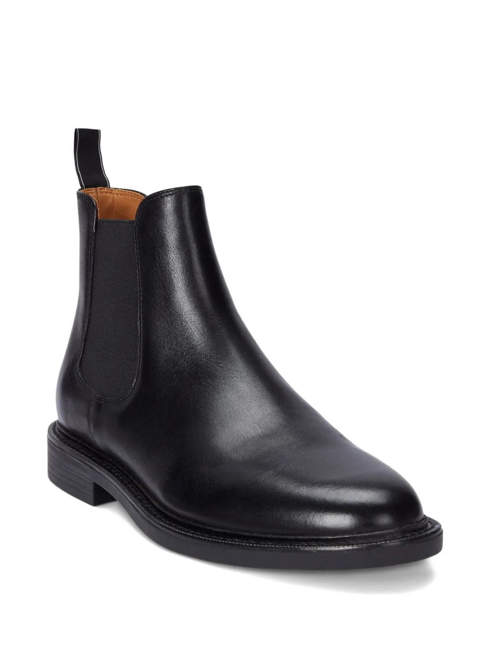 Polo Ralph Lauren leather chelsea boots Black