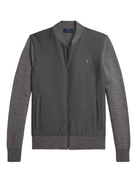 Polo Ralph Lauren panelled zip-up sweatshirt
