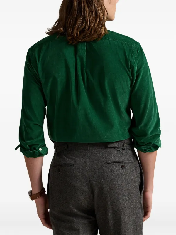 Polo Ralph Lauren Polo Bear Corduroy Shirt | Green | FARFETCH