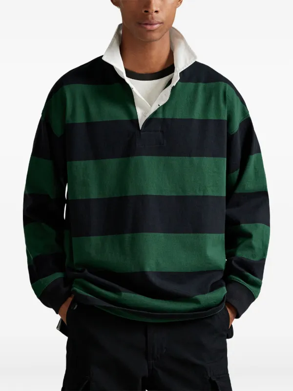 Polo Ralph Lauren Striped Rugby Shirt | Green | FARFETCH ZA