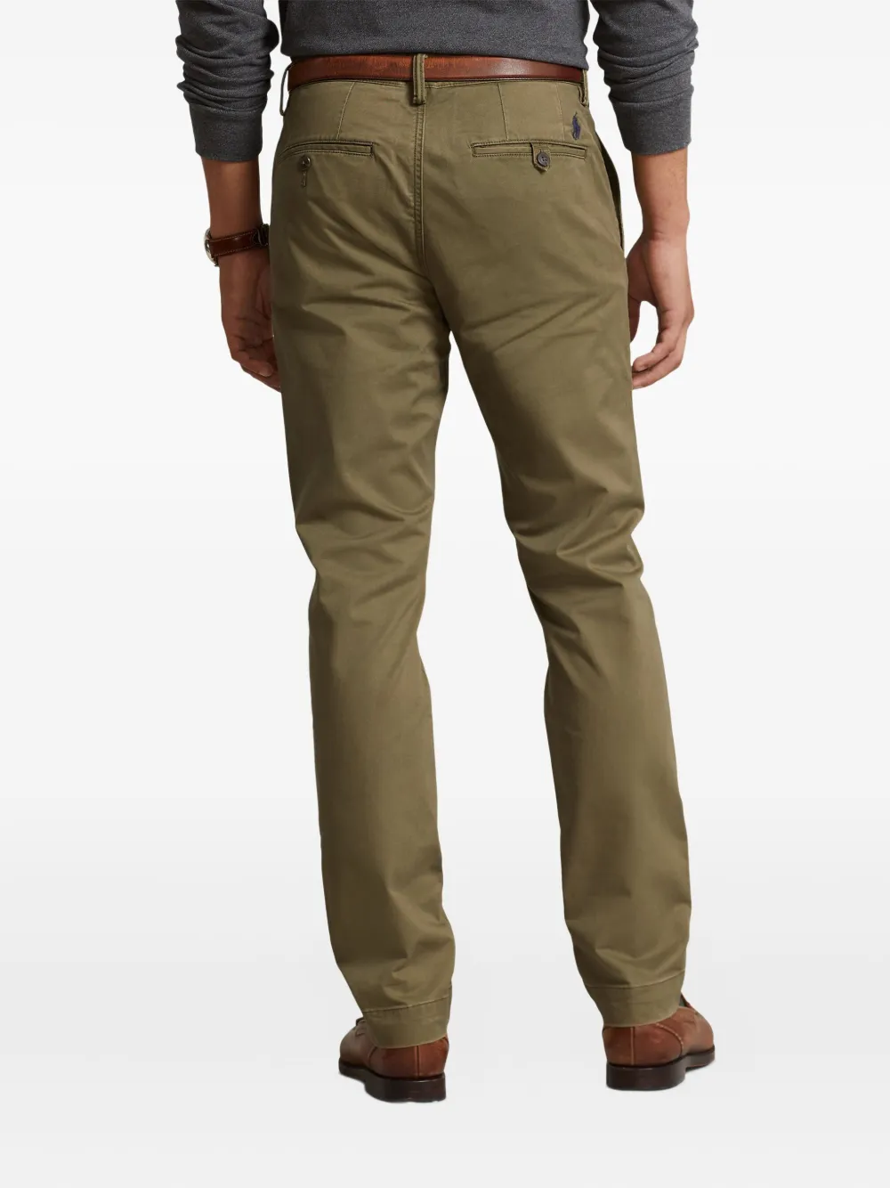 Polo Ralph Lauren Broek met platte voorkant Groen