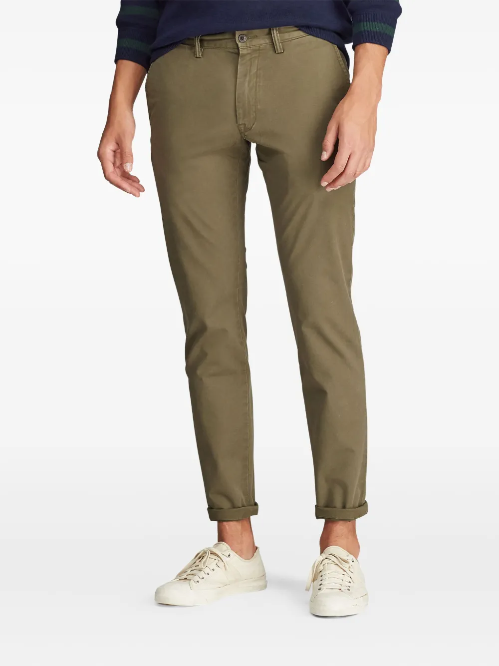 Polo Ralph Lauren Broek met platte voorkant Groen