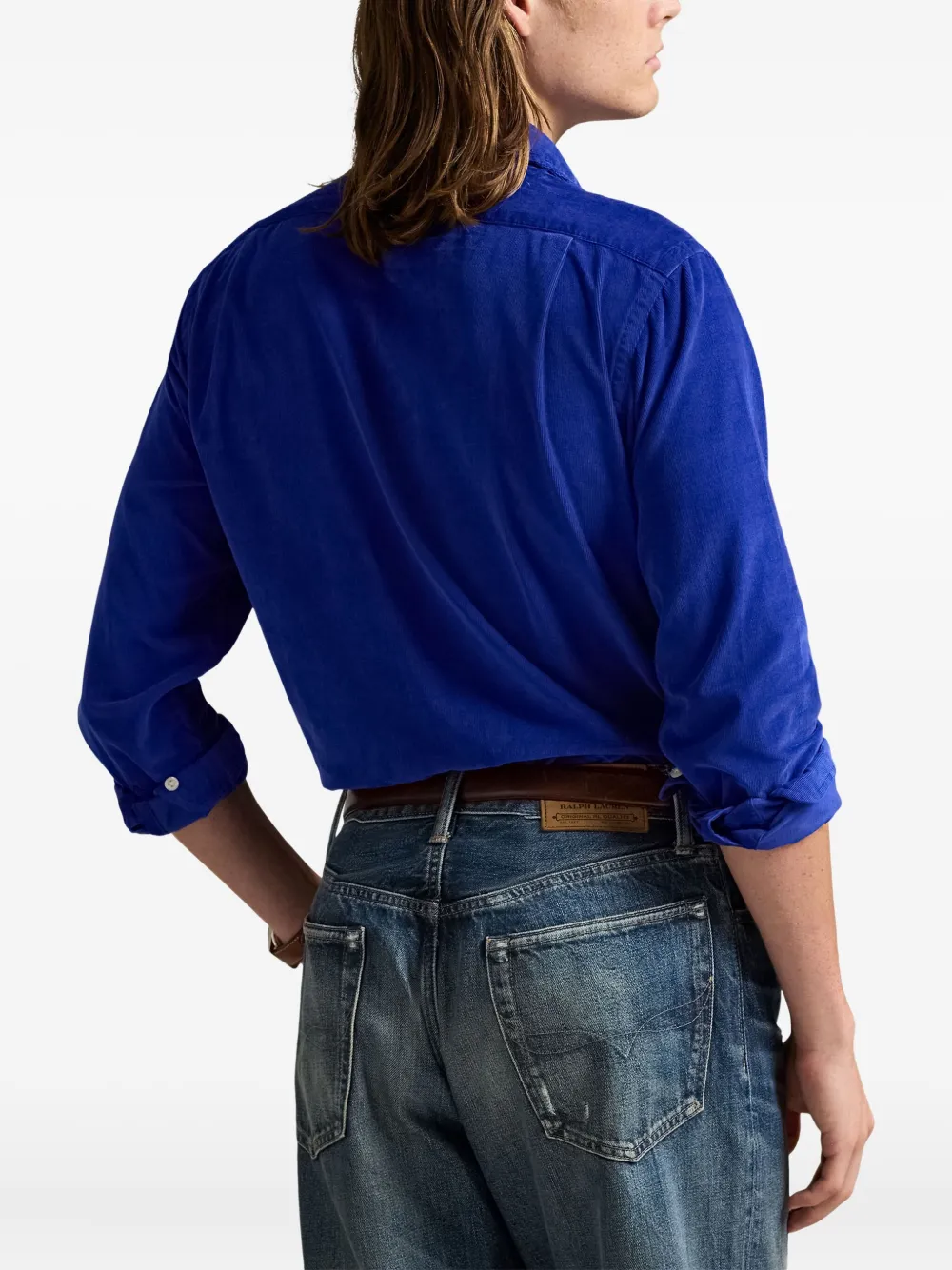 Polo Ralph Lauren Overhemd met geborduurd logo Blauw