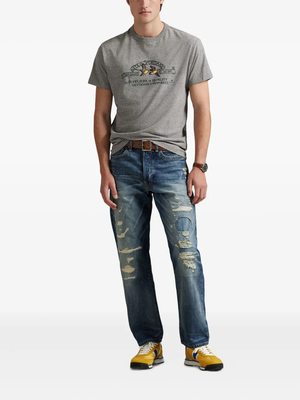 Polo Ralph Lauren graphic-print T-shirt - Grijs
