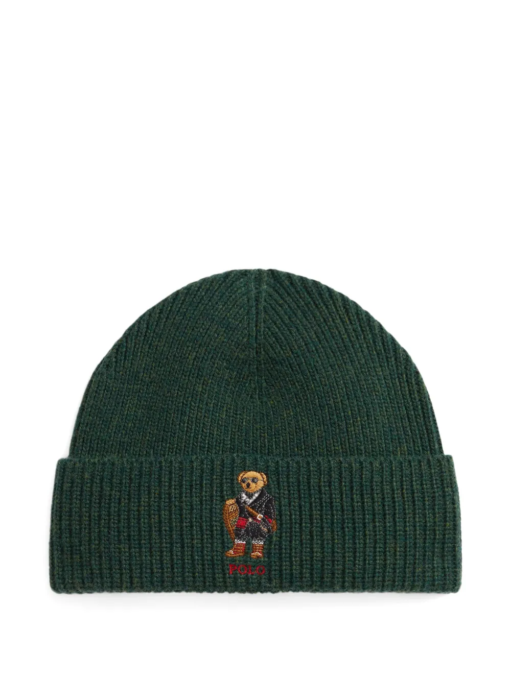 Polo Ralph Lauren Polo Bear ribbed beanie | Green | Image 1