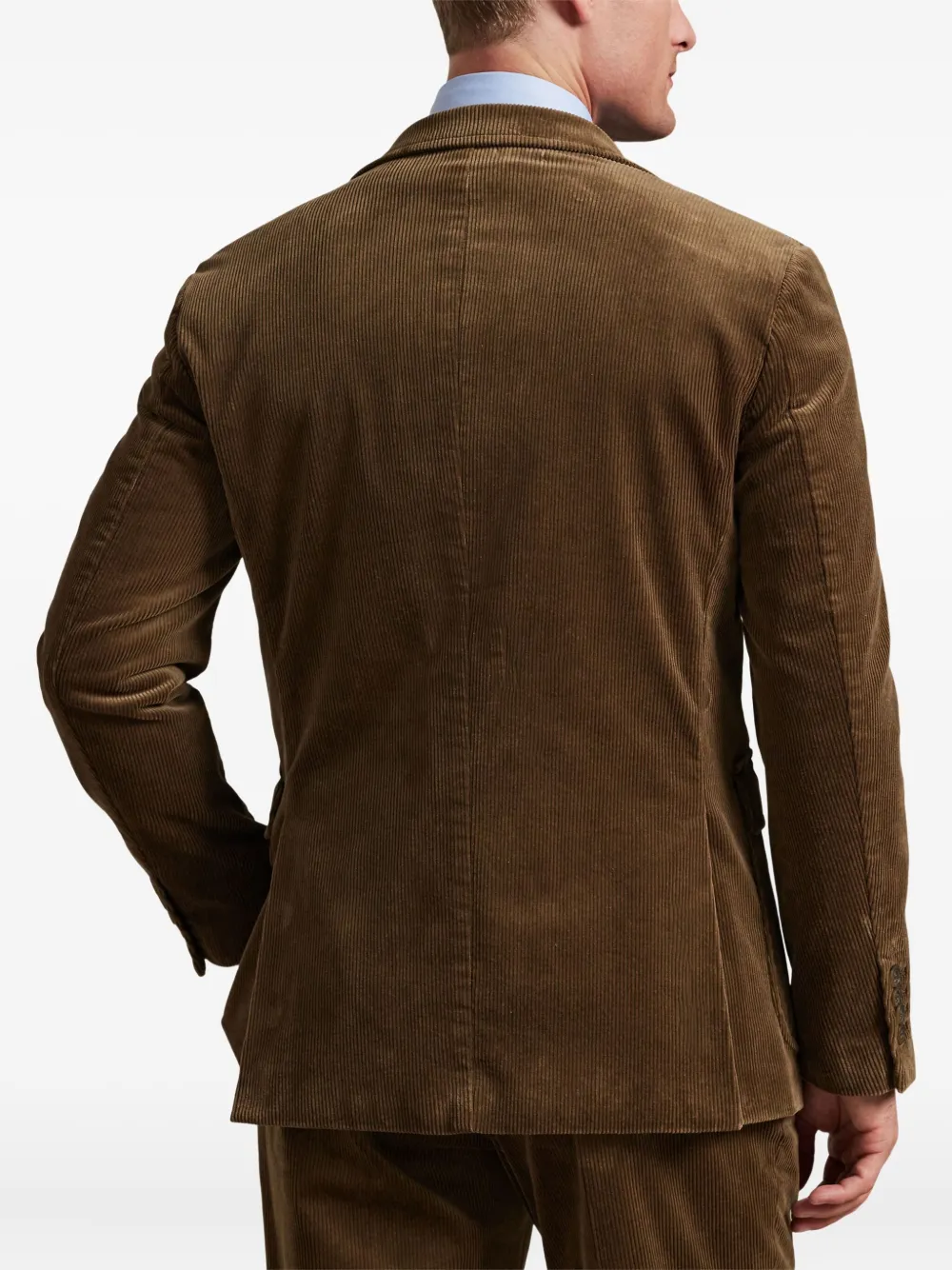 Polo Ralph Lauren Corduroy Single-breasted Blazer In Brown