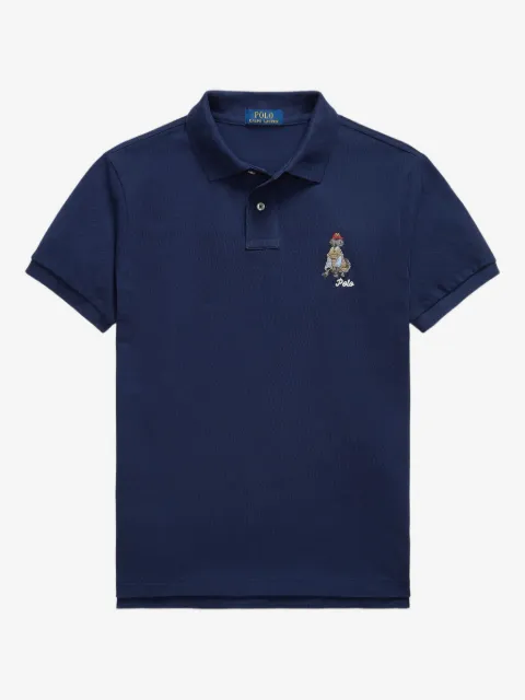 Polo Ralph Lauren playera tipo polo con perro bordado