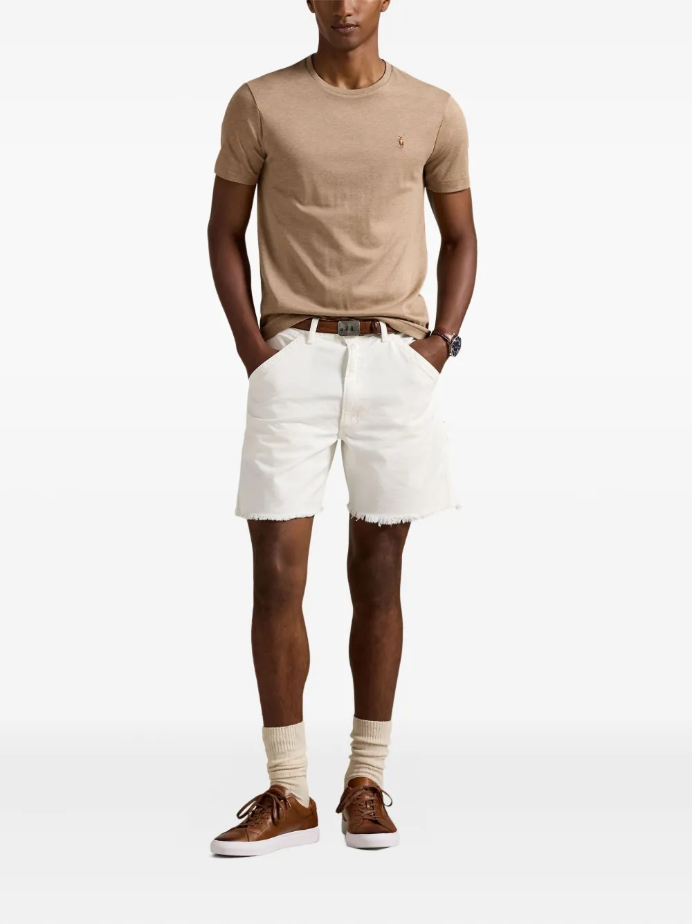 Polo Ralph Lauren embroidered small-logo t-shirt - Bruin