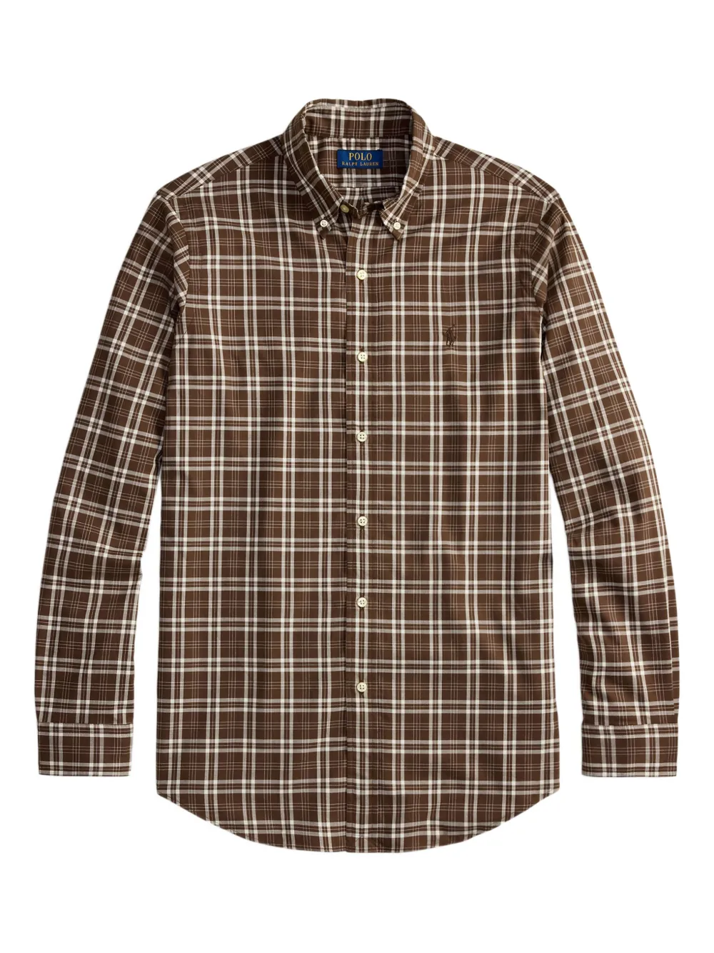 Polo Ralph Lauren Plaid Shirt In Brown