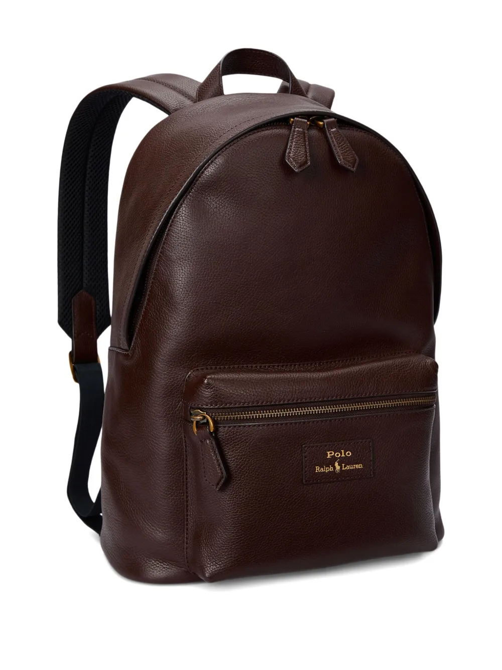 Polo Ralph Lauren Leren rugzak met ritssluiting Bruin