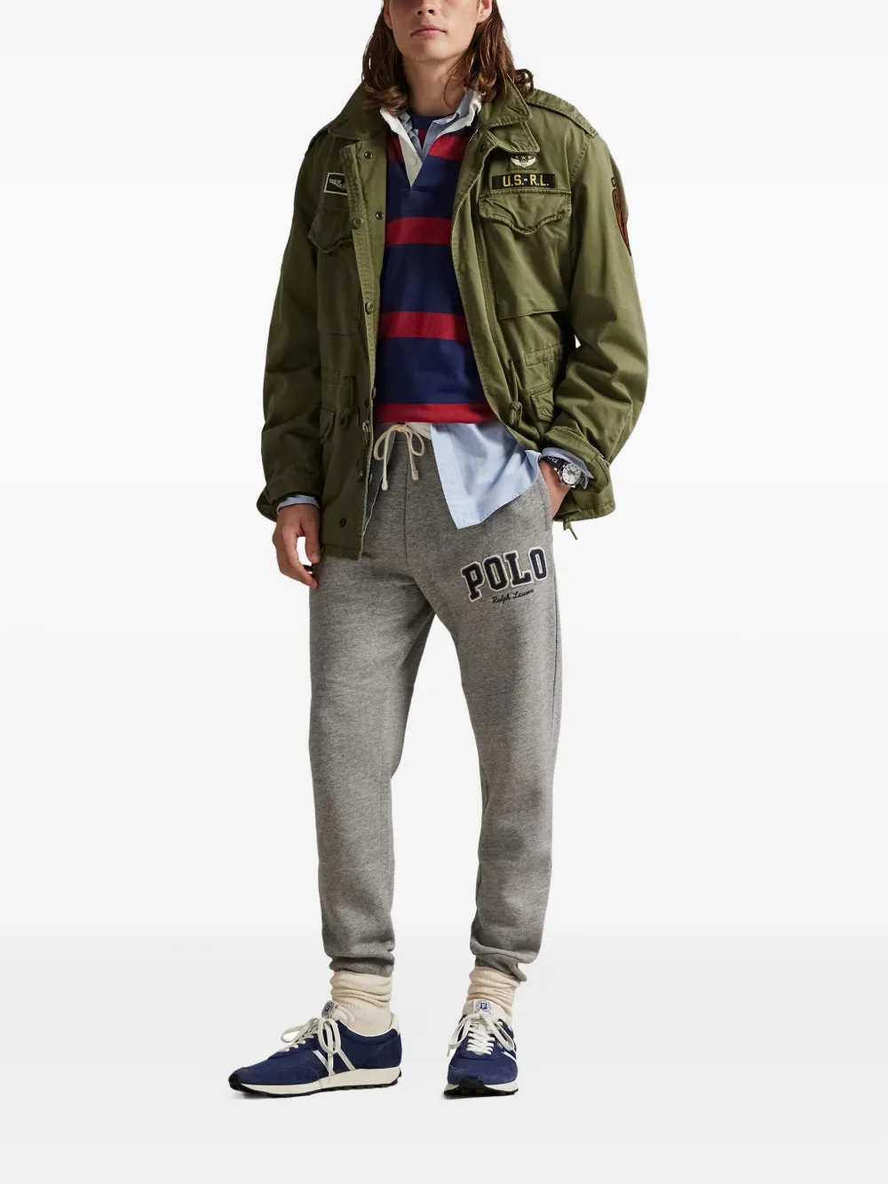 Polo Ralph Lauren Ralph Lauren Logo Fleece Jogger Pant In Gray