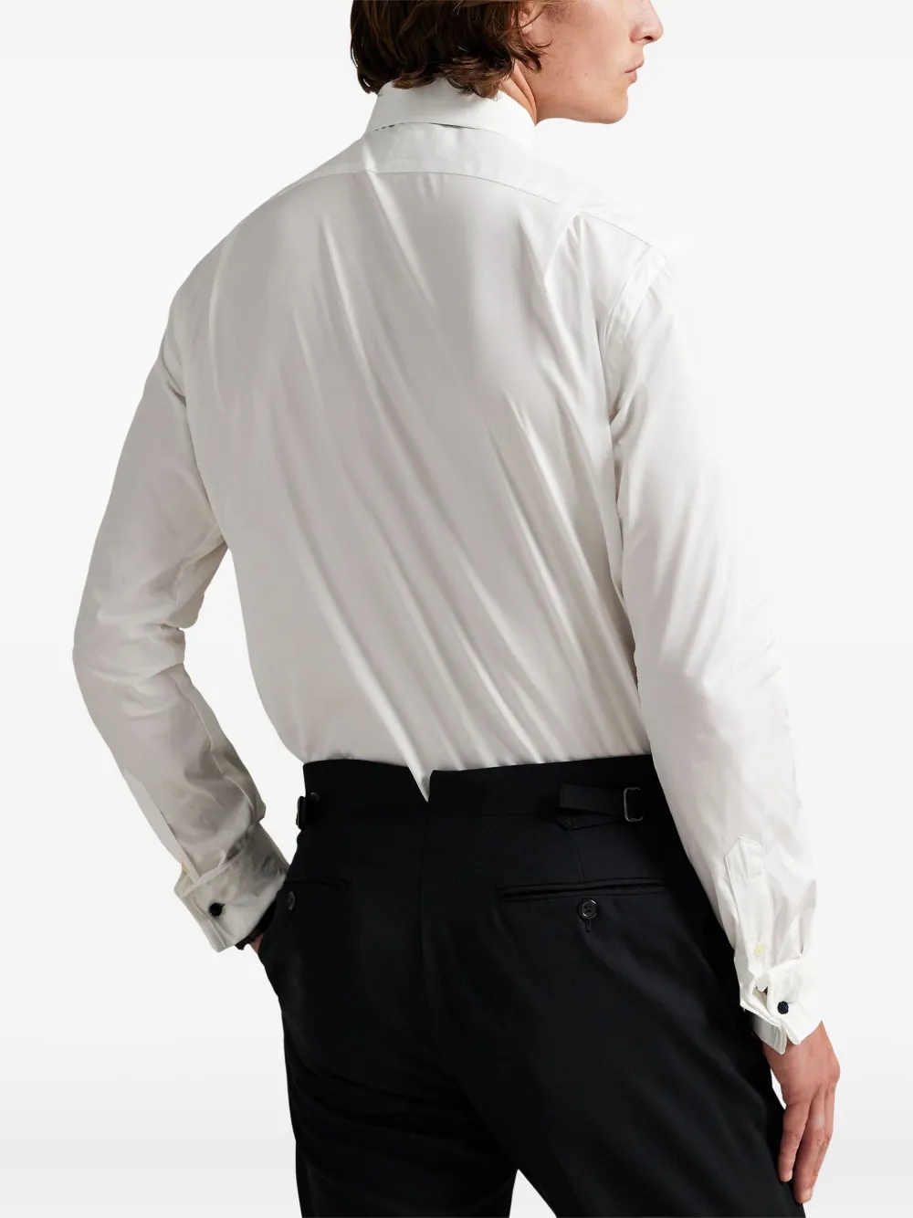 Polo Ralph Lauren Overhemd met geplooide voorkant Wit