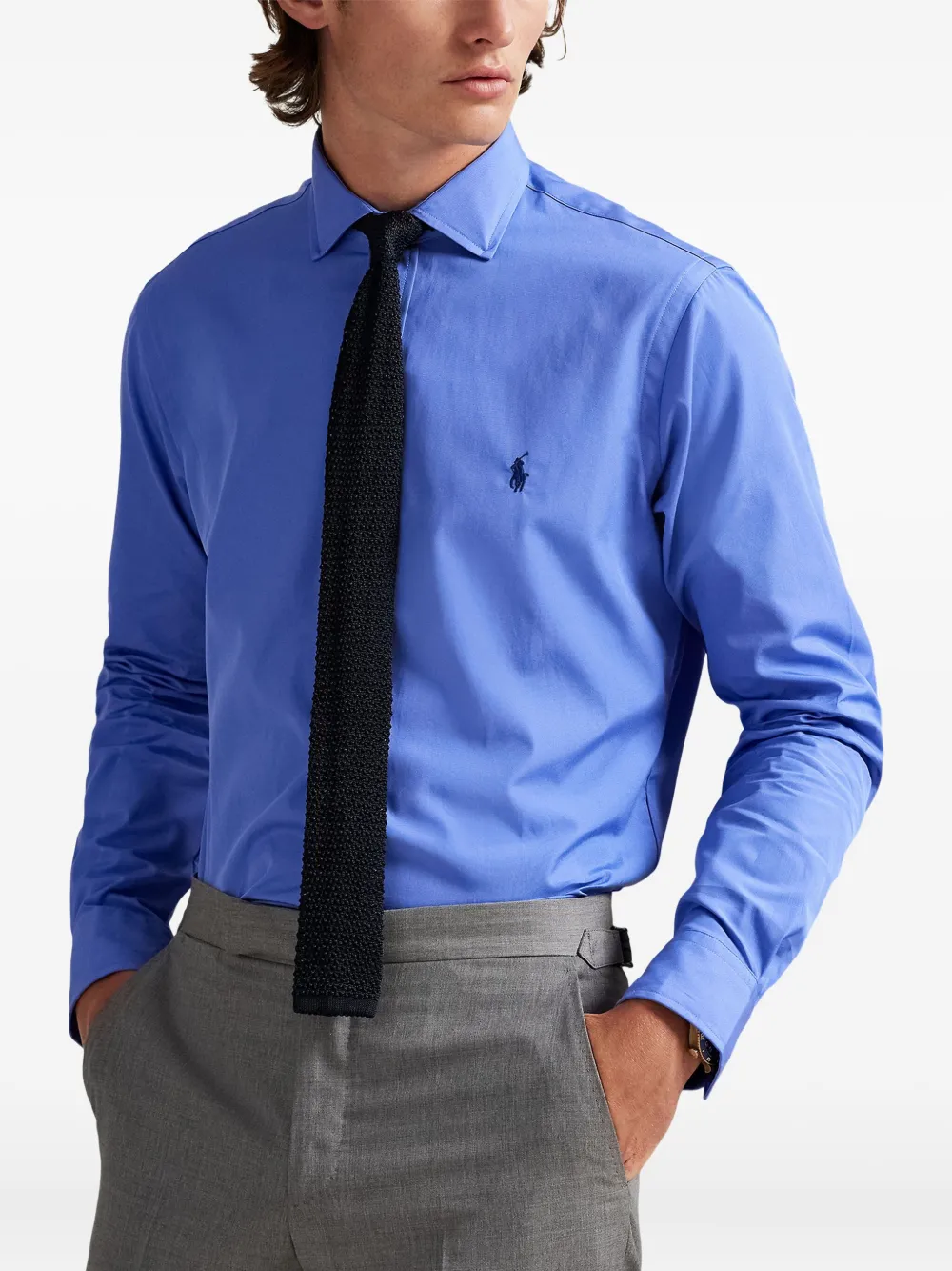 Polo Ralph Lauren Overhemd met geborduurd logo Blauw