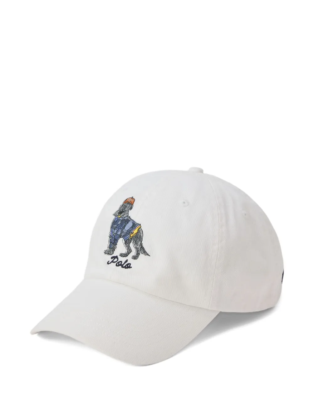 Polo Ralph Lauren embroidered dog-motif baseball cap | White | Image 1