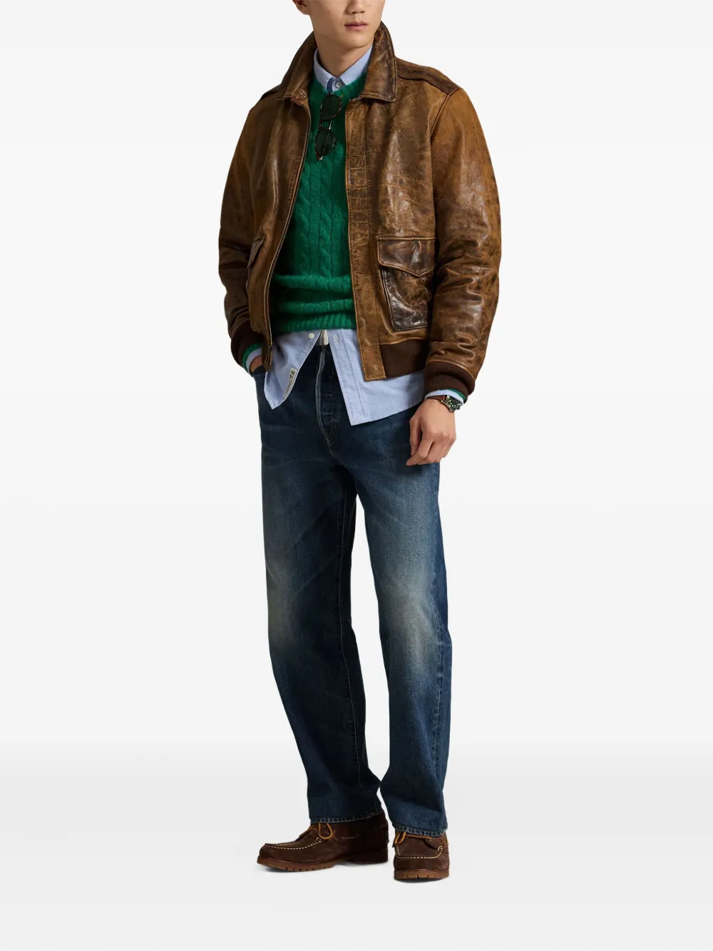 Polo Ralph Lauren faded straight cotton jeans | Regular & Straight-Leg Jeans | Image 2