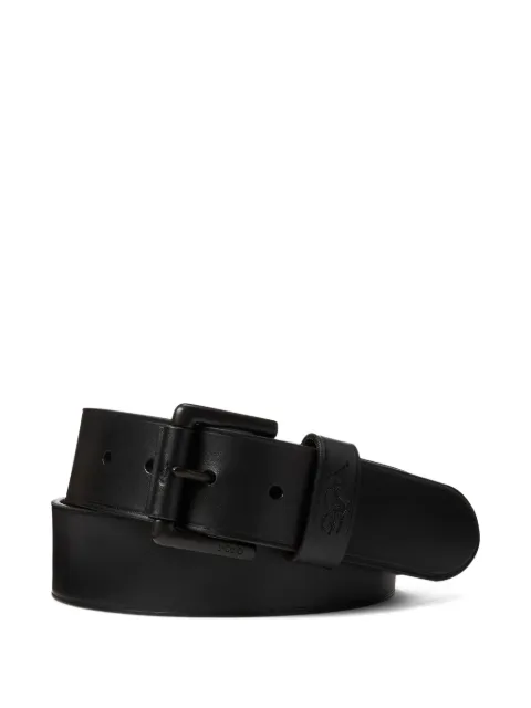 Polo Ralph Lauren embossed-logo leather belt