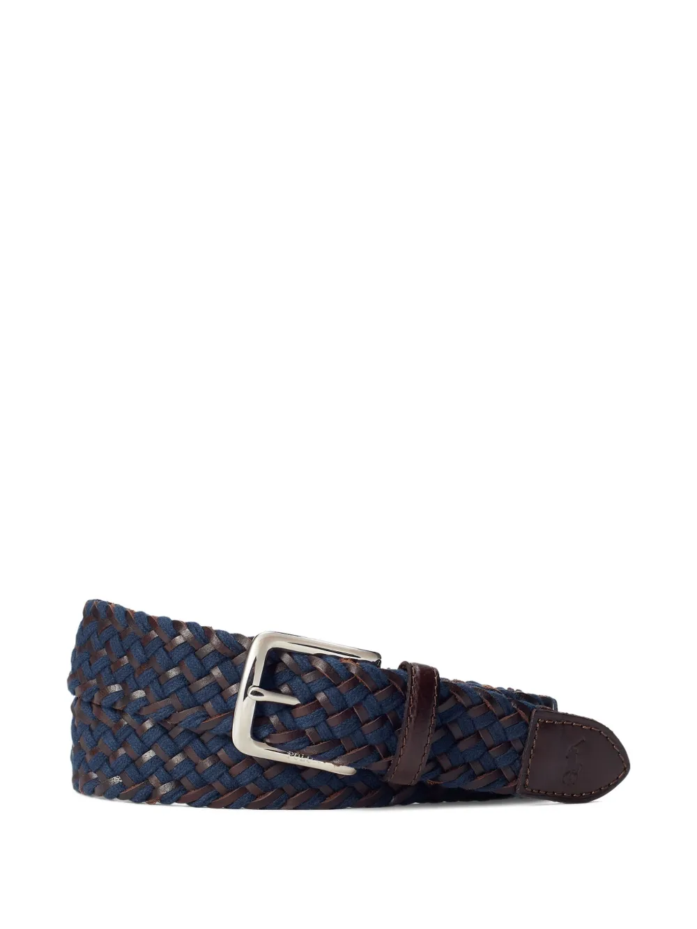 Polo Ralph Lauren レザーメッシュベルト - ブラウン Polo Ralph Lauren レザーメッシュベルト - ブラウン