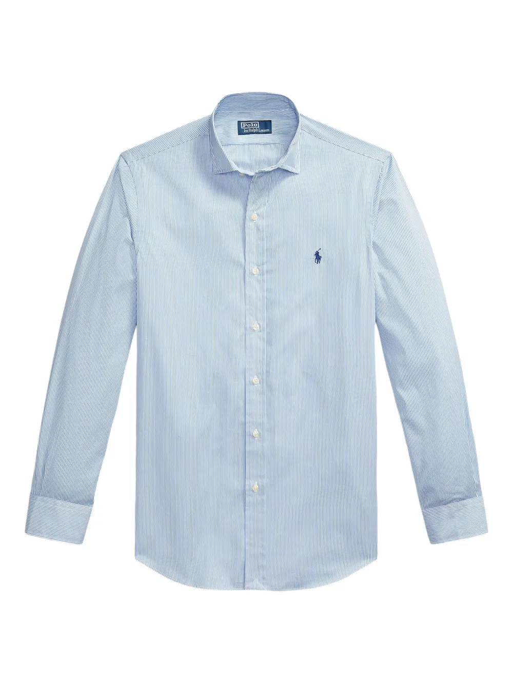 Polo Ralph Lauren striped logo-embroidered shirt | Blue | Image 1