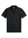 Polo Ralph Lauren plaid-pattern polo shirt - Black
