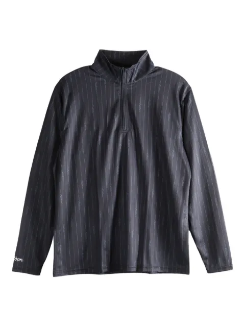 Malbon Golf pinstriped performance sweatshirt