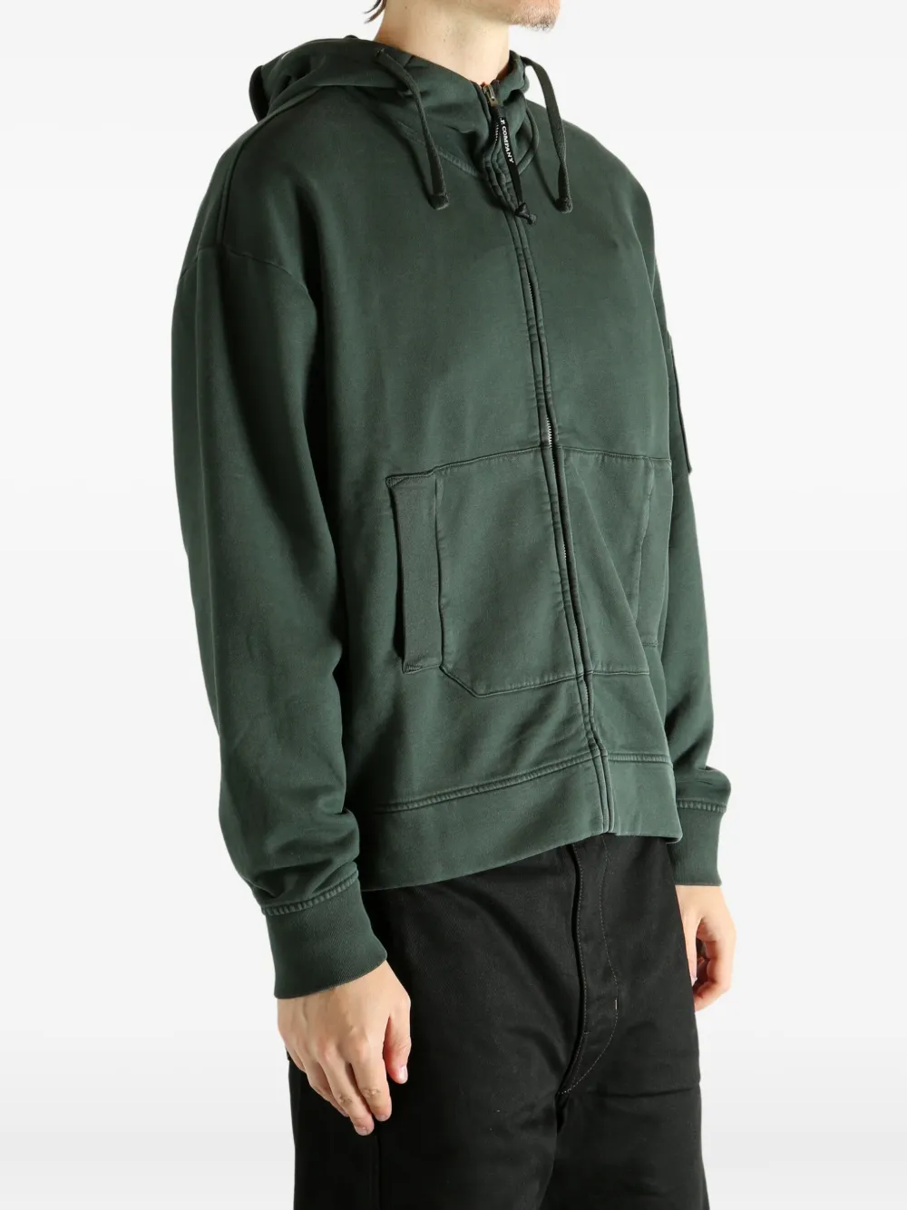 C.P. Company Hoodie met lens detail Groen