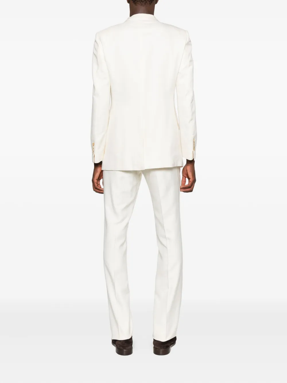 Side-Strap Single-Breasted Suit