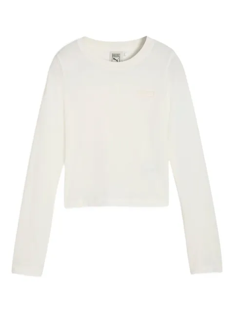 PUMA x Rosé long-sleeve cropped top