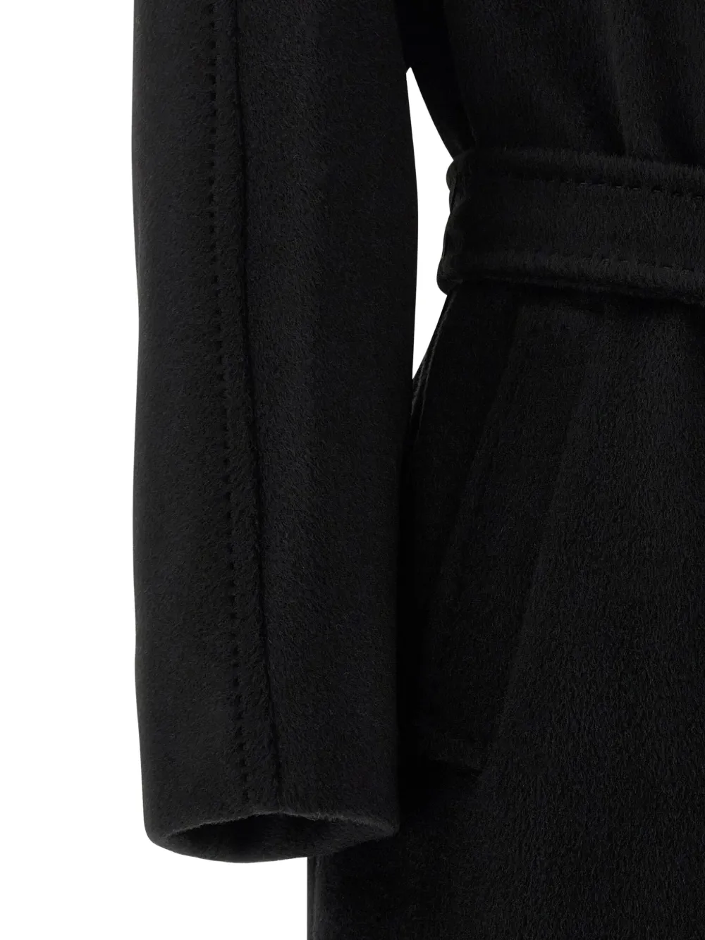 Weekend Max Mara Tempera Belted Trench Coat In Black
