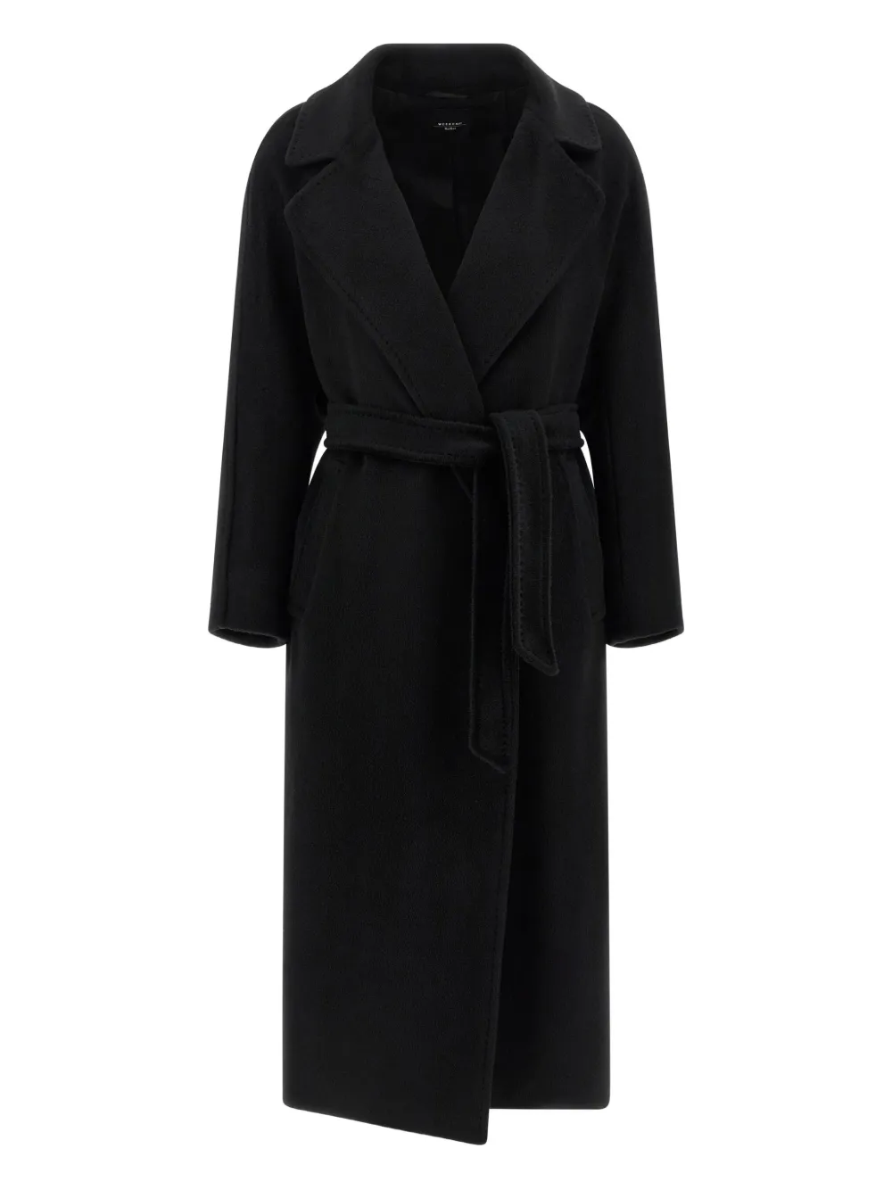 Weekend Max Mara Tempera Belted Trench Coat In Black