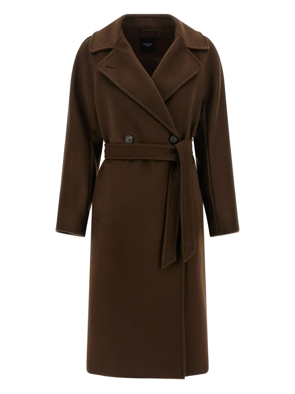Weekend Max Mara Resina belted double-breasted coat | Brown | Image 1