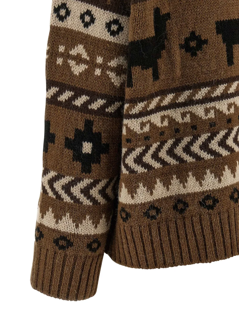 Weekend Max Mara Ovatta vest met jacquard Bruin