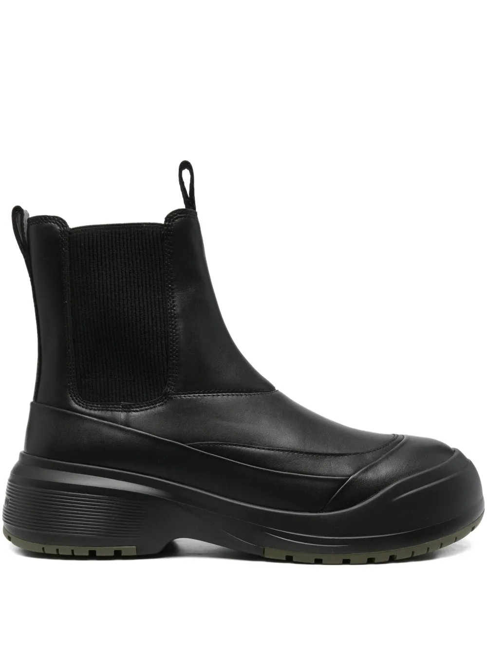 Emporio Armani Chunky Crust ankle boots Zwart