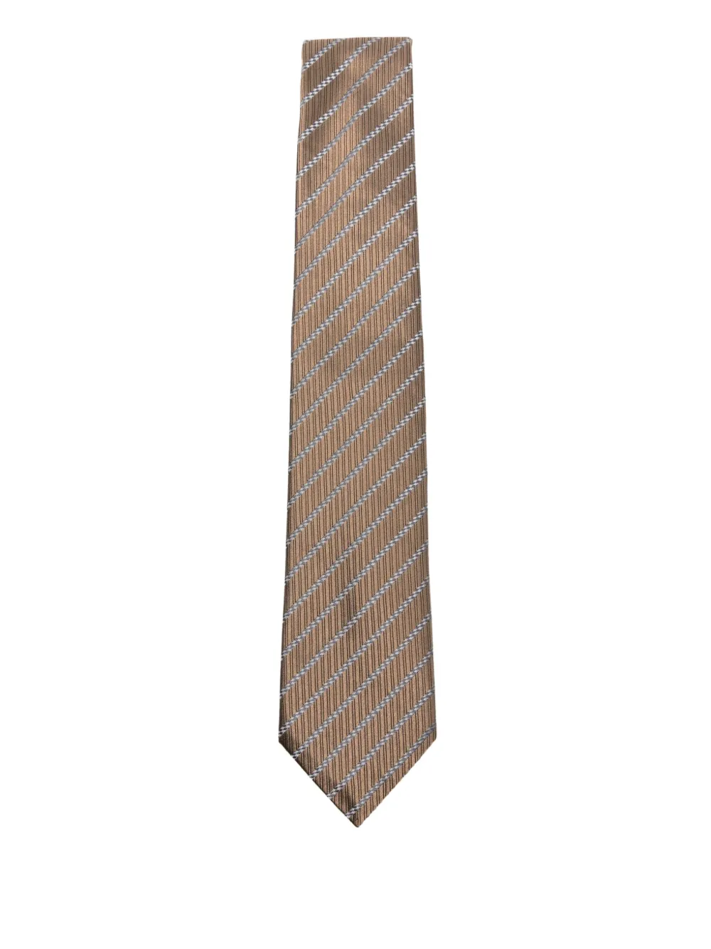 Emporio Armani striped silk tie | Neutrals | Image 1