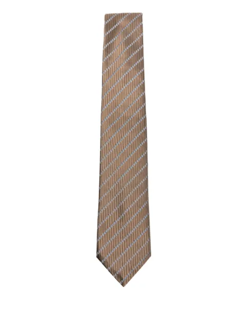 Emporio Armani corbata de seda con rayas estampadas