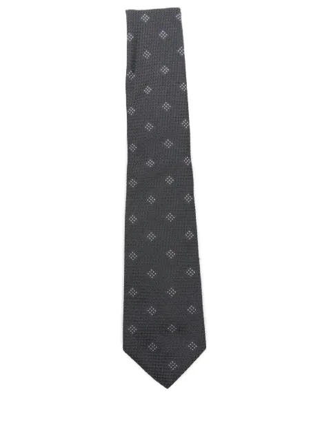 Emporio Armani dott-pattern silk tie