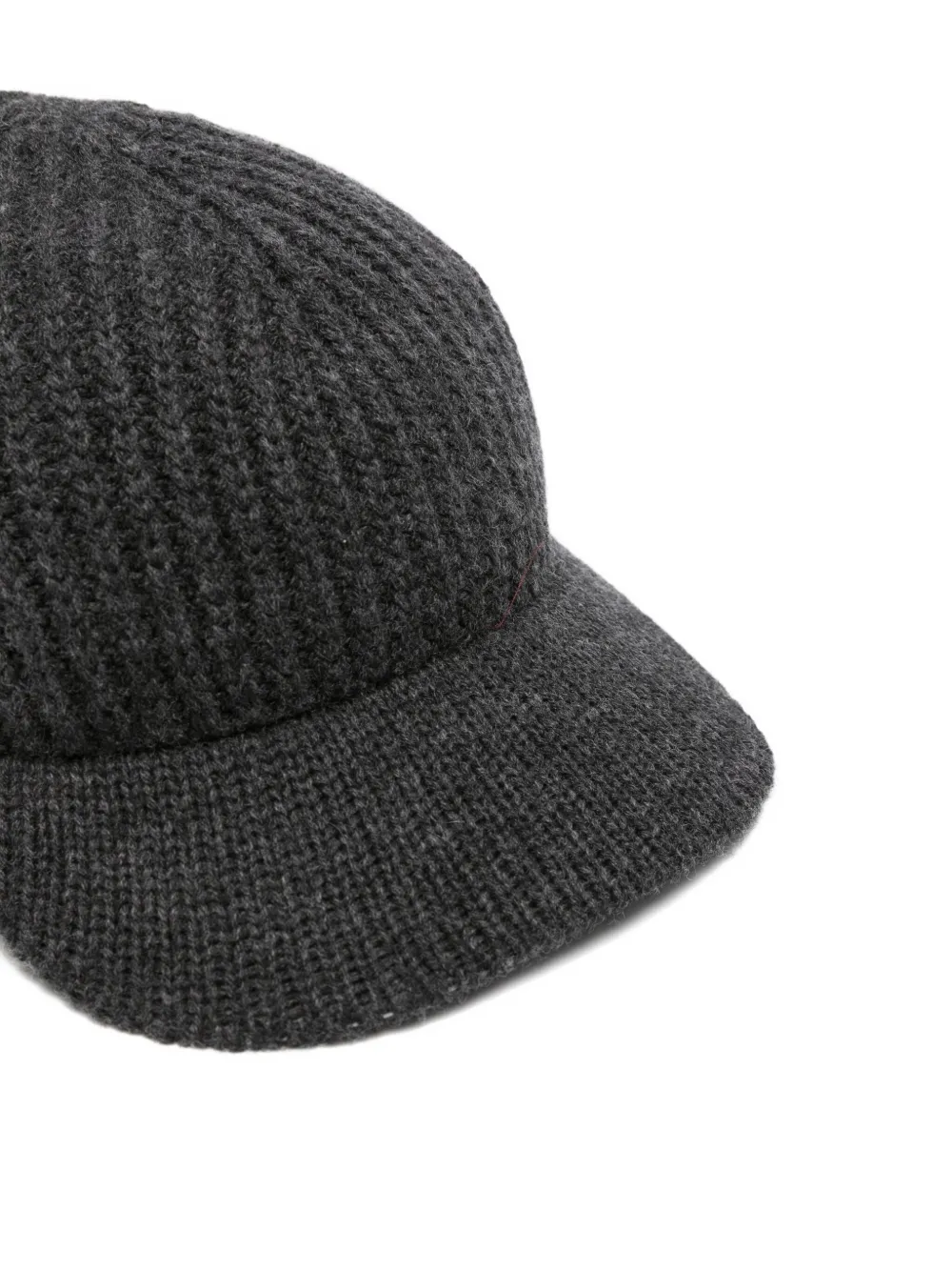 Mrz Knitted Wool Baseball Cap In Gray