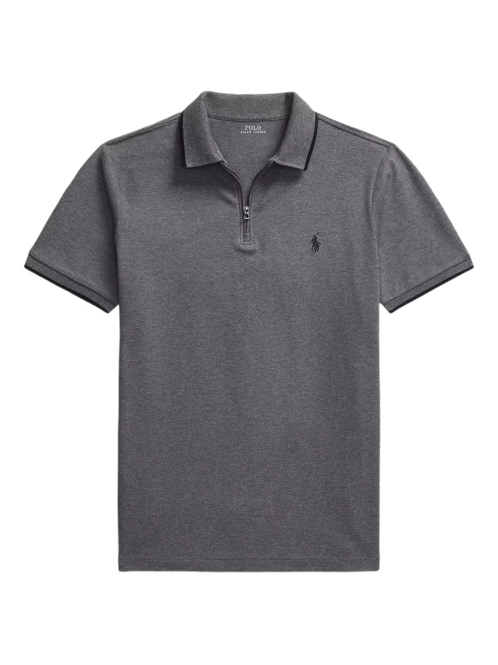 Polo Ralph Lauren ハーフジップ ポロシャツ - グレー Polo Ralph Lauren ハーフジップ ポロシャツ - グレー