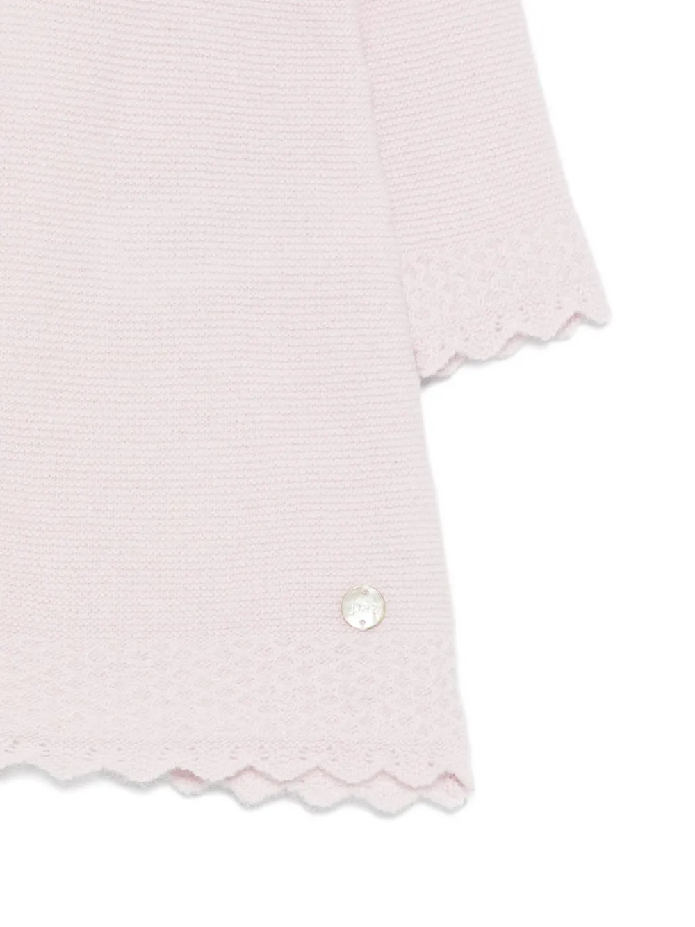 Paz Rodriguez Jurk met Peter Pan kraag en gewelfde afwerking Roze