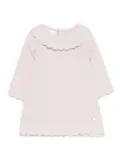 Paz Rodriguez scallop-trim Peter Pan collar dress - Pink