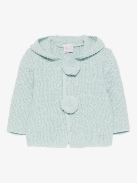 Paz Rodriguez pom-pom hooded cardigan