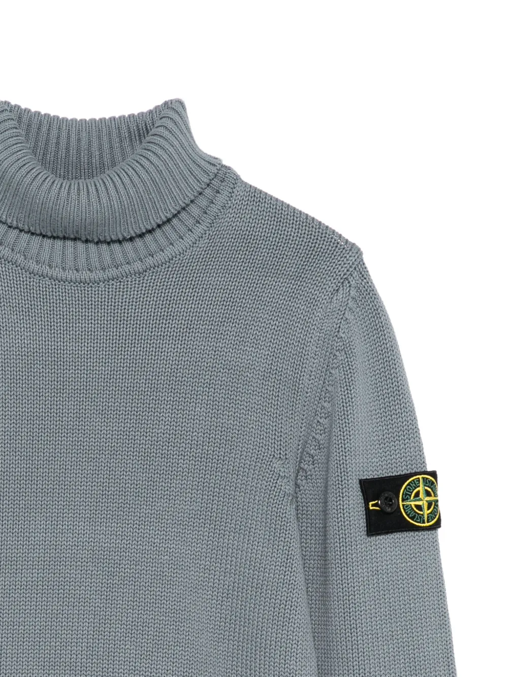 Stone Island Junior Coltrui met logopatch Grijs