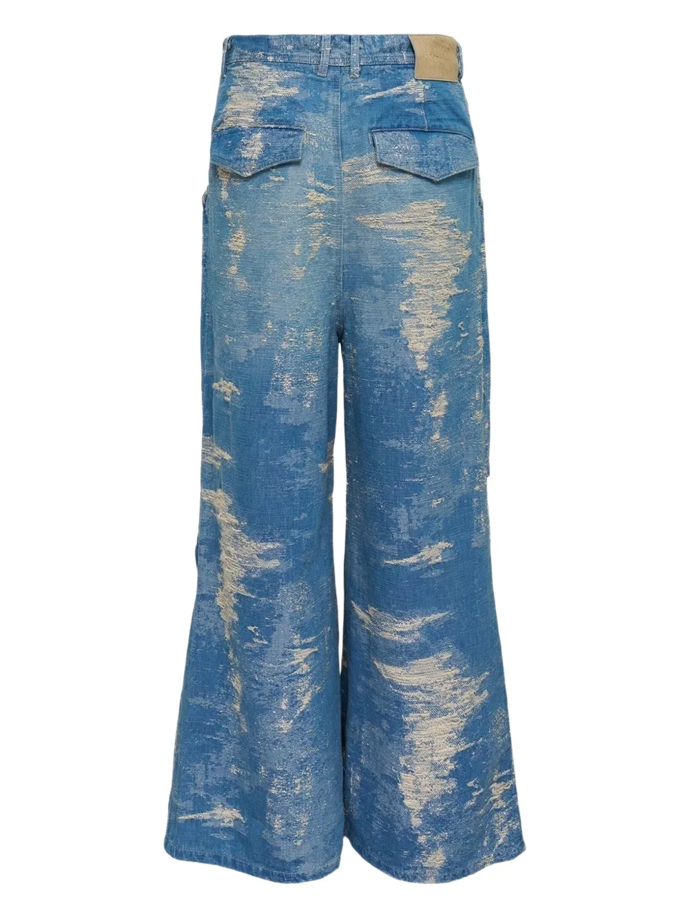 Taakk distressed-details jeans - Blauw