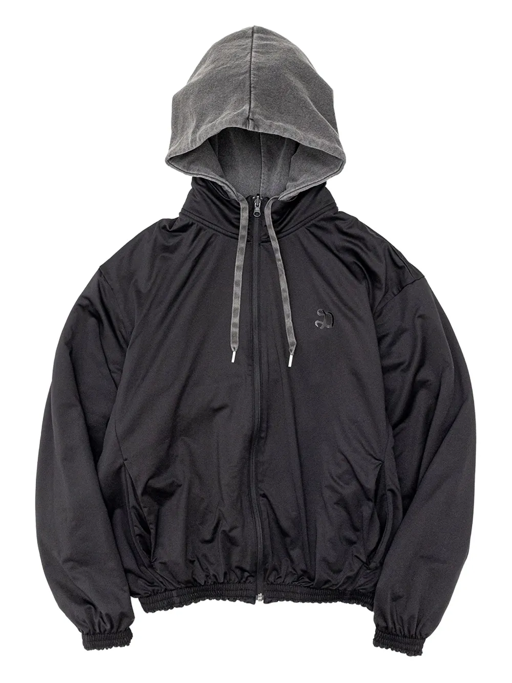 Doublet logo-detail zip-up hoodie | Grey | Image 1