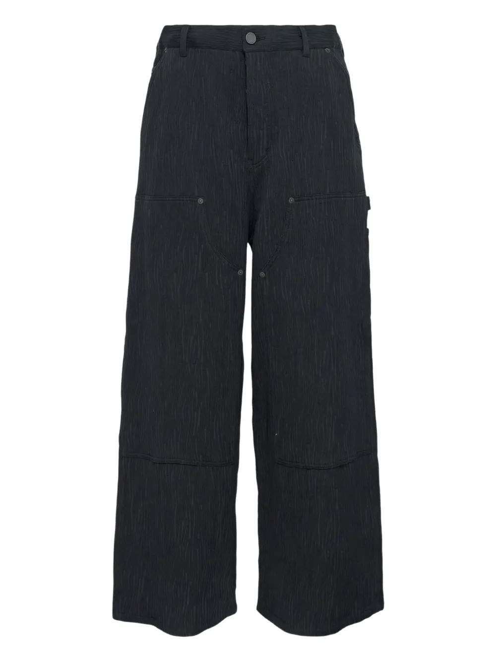 Taakk crepe-texture trousers | Black | Image 1